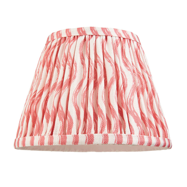 Endon Lighting - 113057 - Endon Lighting 113057 Ripple 1lt Shade Indoor light fitting Coral pink fabric