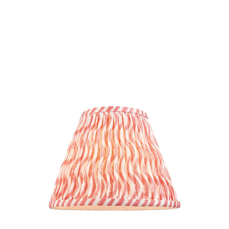 Endon Lighting - 113058 - Endon Lighting 113058 Ripple 1lt Shade Indoor light fitting Coral pink fabric