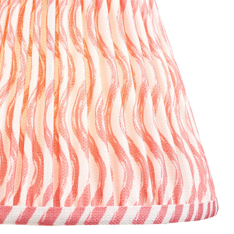 Endon Lighting - 113058 - Endon Lighting 113058 Ripple 1lt Shade Indoor light fitting Coral pink fabric