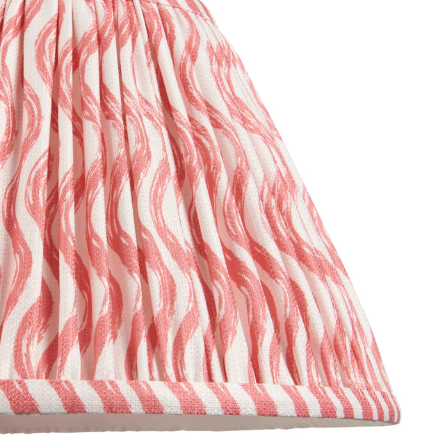 Endon Lighting - 113059 - Endon Lighting 113059 Ripple 1lt Shade Indoor light fitting Coral pink fabric