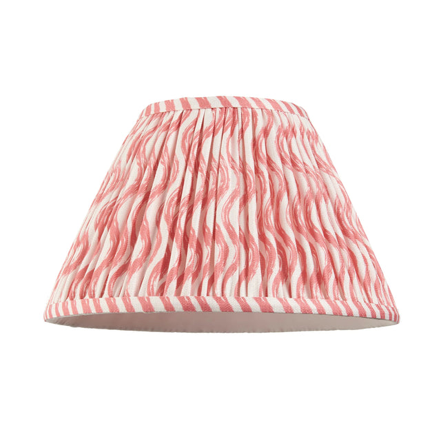 Endon Lighting - 113059 - Endon Lighting 113059 Ripple 1lt Shade Indoor light fitting Coral pink fabric