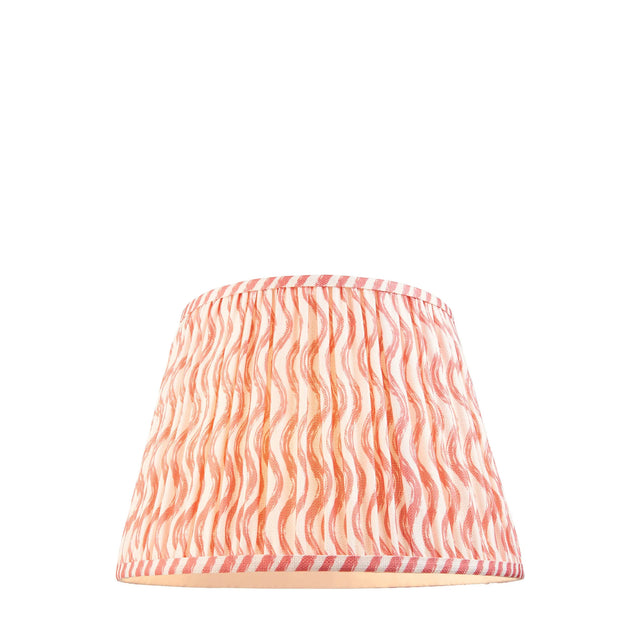 Endon Lighting - 113060 - Endon Lighting 113060 Ripple 1lt Shade Indoor light fitting Coral pink fabric