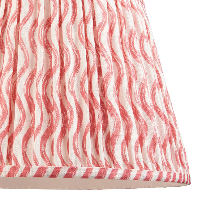 Endon Lighting - 113060 - Endon Lighting 113060 Ripple 1lt Shade Indoor light fitting Coral pink fabric