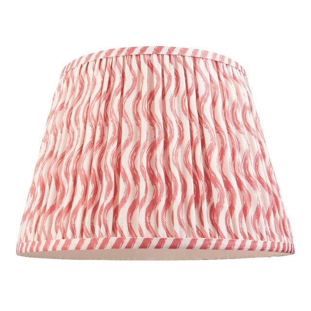 Endon Lighting - 113060 - Endon Lighting 113060 Ripple 1lt Shade Indoor light fitting Coral pink fabric