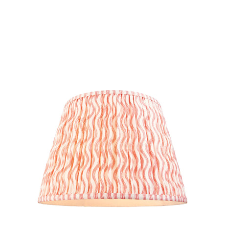 Endon Lighting - 113061 - Endon Lighting 113061 Ripple 1lt Shade Indoor light fitting Coral pink fabric