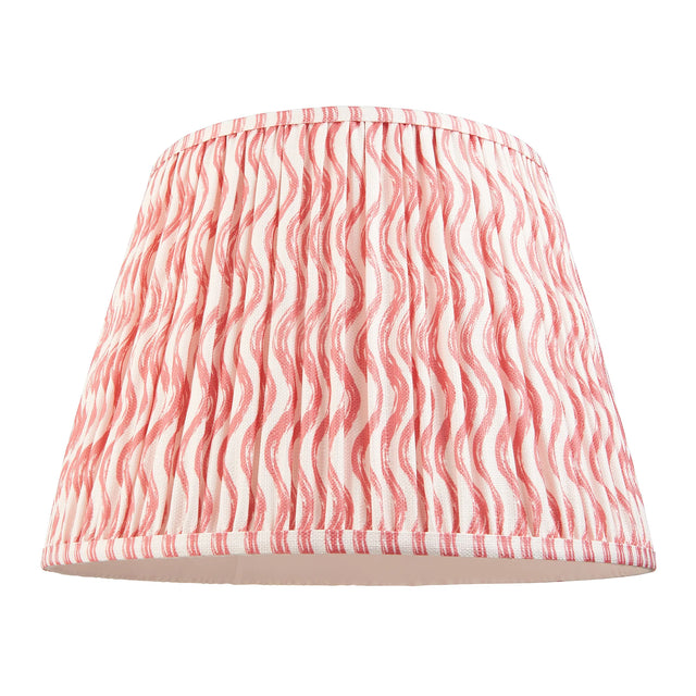 Endon Lighting - 113061 - Endon Lighting 113061 Ripple 1lt Shade Indoor light fitting Coral pink fabric