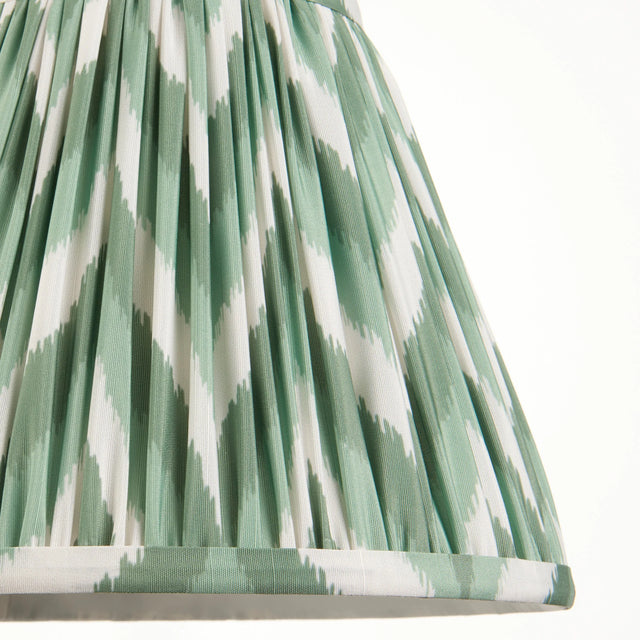 Endon Lighting - 113066 - Endon Lighting 113066 Zigzag 1lt Shade Indoor light fitting Cotswold green fabric