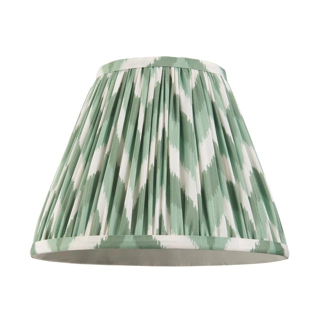 Endon Lighting - 113066 - Endon Lighting 113066 Zigzag 1lt Shade Indoor light fitting Cotswold green fabric