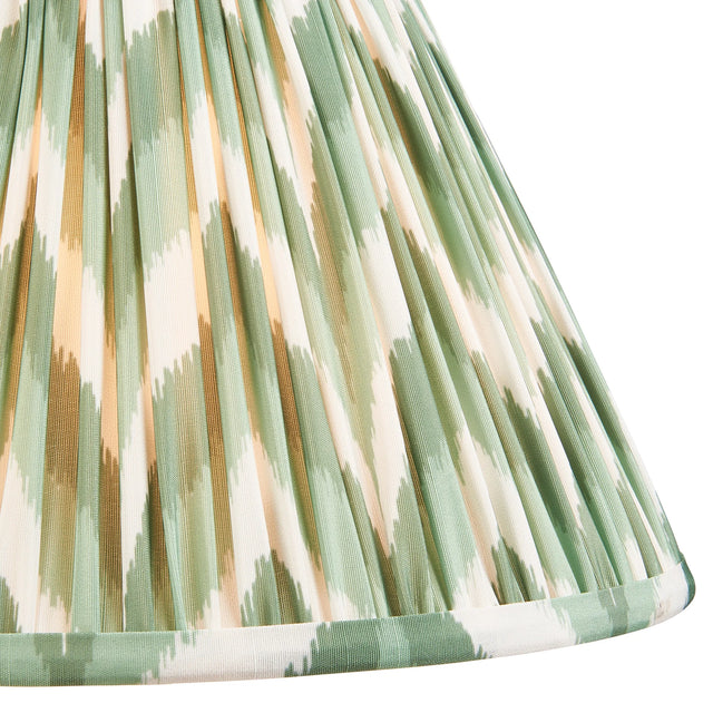 Endon Lighting - 113067 - Endon Lighting 113067 Zigzag 1lt Shade Indoor light fitting Cotswold green fabric