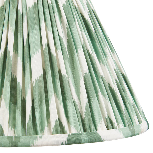 Endon Lighting - 113067 - Endon Lighting 113067 Zigzag 1lt Shade Indoor light fitting Cotswold green fabric