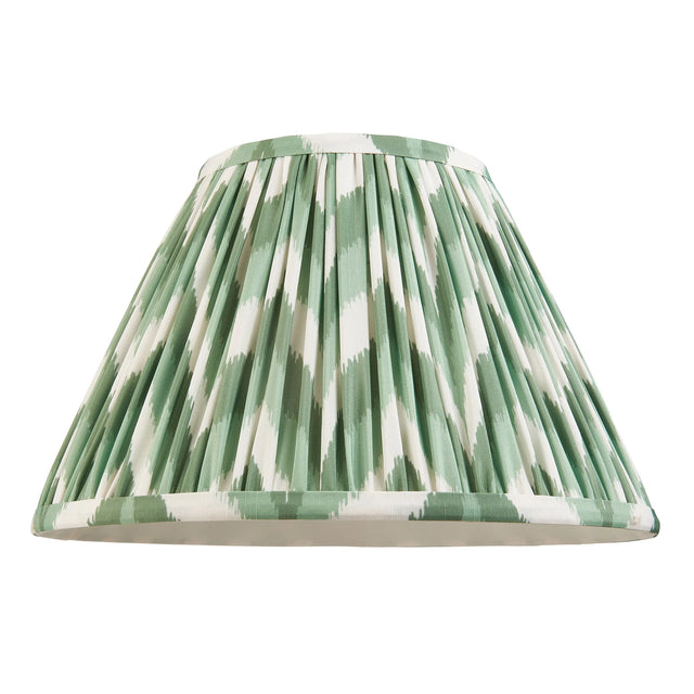 Endon Lighting - 113067 - Endon Lighting 113067 Zigzag 1lt Shade Indoor light fitting Cotswold green fabric