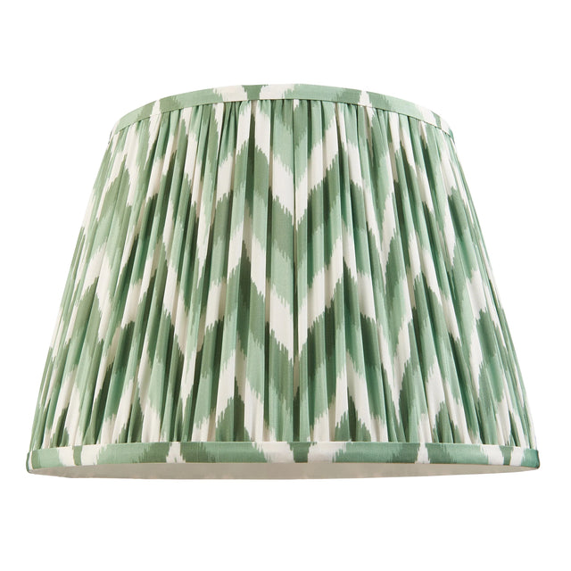 Endon Lighting - 113068 - Endon Lighting 113068 Zigzag 1lt Shade Indoor light fitting Cotswold green fabric