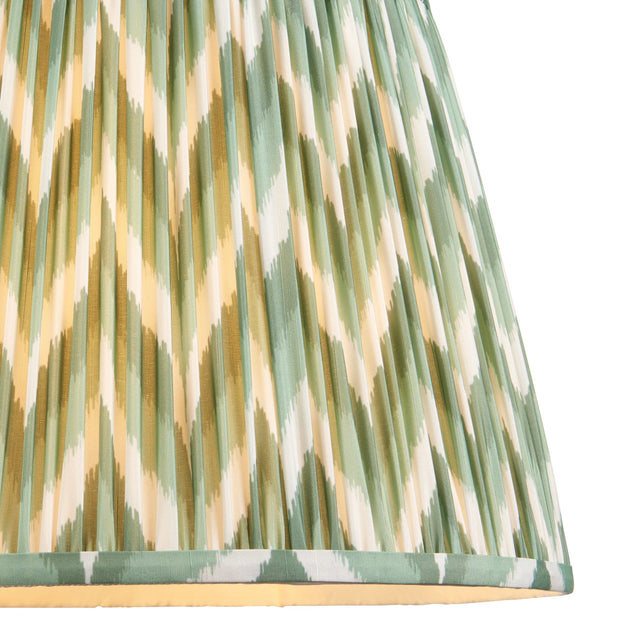 Endon Lighting - 113069 - Endon Lighting 113069 Zigzag 1lt Shade Indoor light fitting Cotswold green fabric