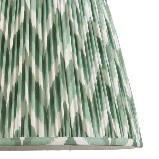 Endon Lighting - 113069 - Endon Lighting 113069 Zigzag 1lt Shade Indoor light fitting Cotswold green fabric