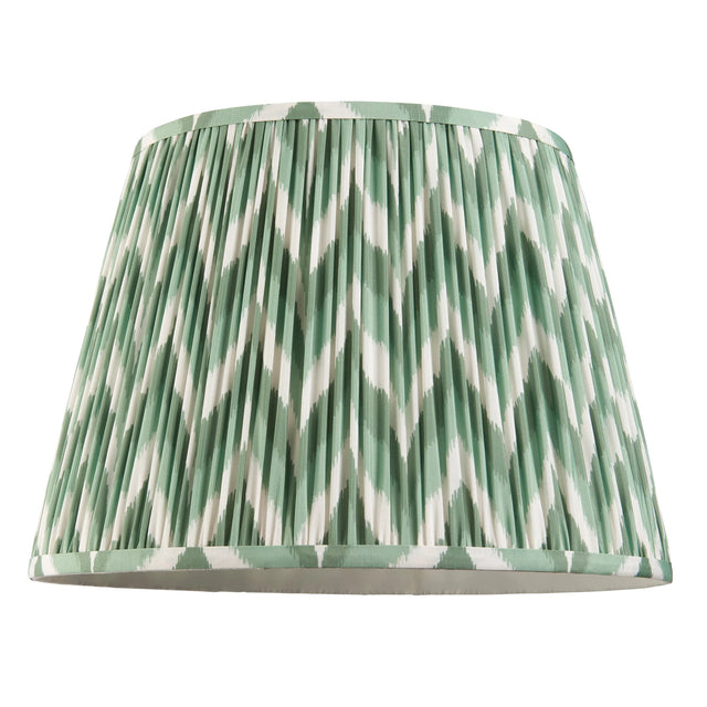 Endon Lighting - 113069 - Endon Lighting 113069 Zigzag 1lt Shade Indoor light fitting Cotswold green fabric