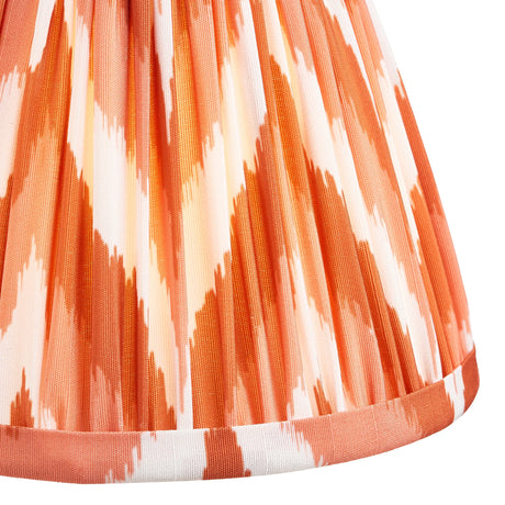 Endon Lighting - 113070 - Endon Lighting 113070 Zigzag 1lt Shade Indoor light fitting Apricot orange fabric