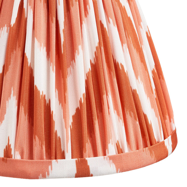 Endon Lighting - 113070 - Endon Lighting 113070 Zigzag 1lt Shade Indoor light fitting Apricot orange fabric