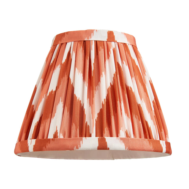 Endon Lighting - 113070 - Endon Lighting 113070 Zigzag 1lt Shade Indoor light fitting Apricot orange fabric