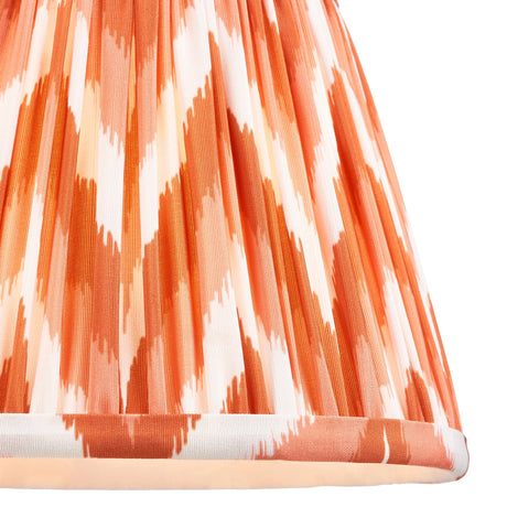 Endon Lighting - 113071 - Endon Lighting 113071 Zigzag 1lt Shade Indoor light fitting Apricot orange fabric