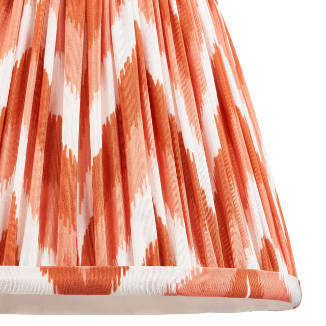 Endon Lighting - 113071 - Endon Lighting 113071 Zigzag 1lt Shade Indoor light fitting Apricot orange fabric