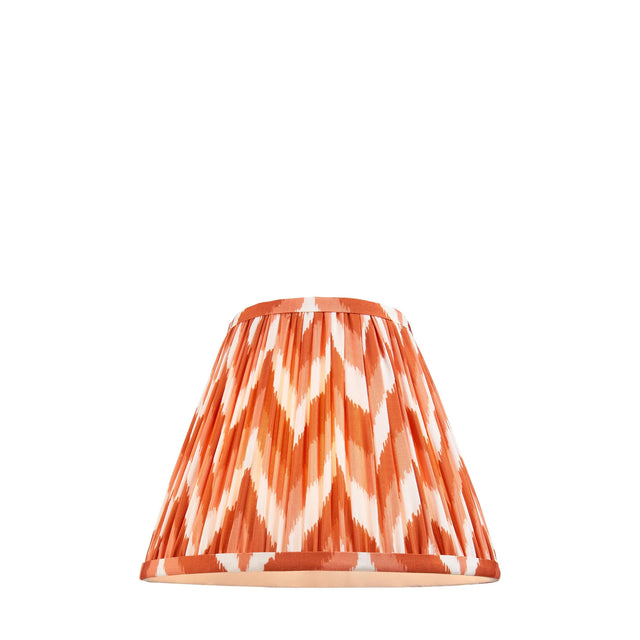 Endon Lighting - 113072 - Endon Lighting 113072 Zigzag 1lt Shade Indoor light fitting Apricot orange fabric