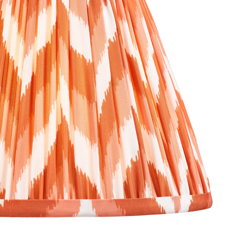 Endon Lighting - 113072 - Endon Lighting 113072 Zigzag 1lt Shade Indoor light fitting Apricot orange fabric