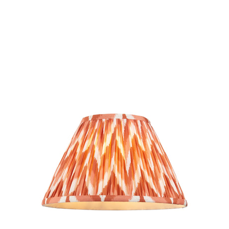 Endon Lighting - 113073 - Endon Lighting 113073 Zigzag 1lt Shade Indoor light fitting Apricot orange fabric