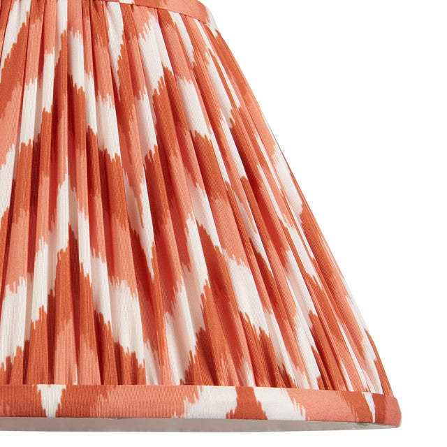 Endon Lighting - 113073 - Endon Lighting 113073 Zigzag 1lt Shade Indoor light fitting Apricot orange fabric