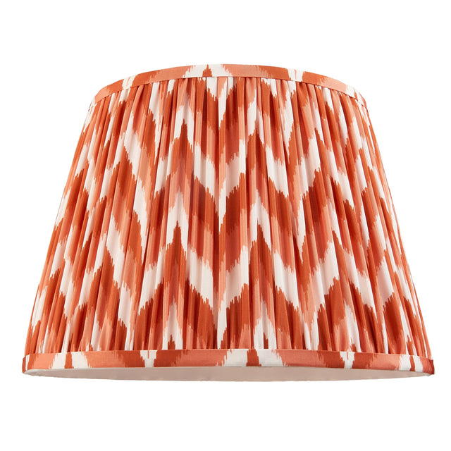 Endon Lighting - 113074 - Endon Lighting 113074 Zigzag 1lt Shade Indoor light fitting Apricot orange fabric