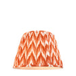 Endon Lighting - 113075 - Endon Lighting 113075 Zigzag 1lt Shade Indoor light fitting Apricot orange fabric