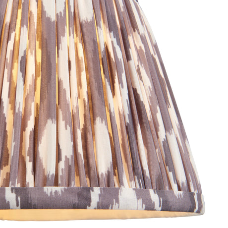 Endon Lighting - 113083 - Endon Lighting 113083 Ikat 1lt Shade Indoor light fitting Pearl grey fabric