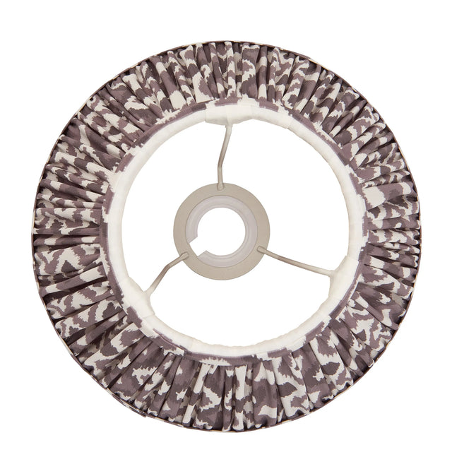 Endon Lighting - 113084 - Endon Lighting 113084 Ikat 1lt Shade Indoor light fitting Pearl grey fabric