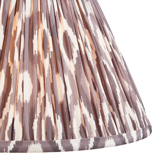 Endon Lighting - 113085 - Endon Lighting 113085 Ikat 1lt Shade Indoor light fitting Pearl grey fabric