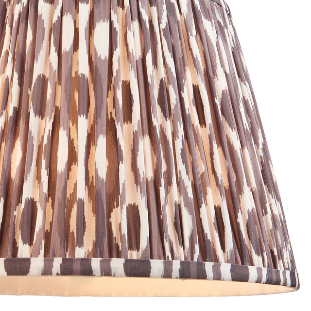 Endon Lighting - 113086 - Endon Lighting 113086 Ikat 1lt Shade Indoor light fitting Pearl grey fabric