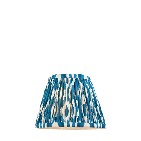 Endon Lighting - 113089 - Endon Lighting 113089 Ikat 1lt Shade Indoor light fitting Marlin blue fabric