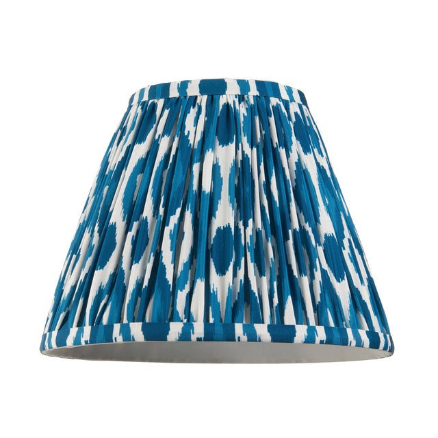 Endon Lighting - 113090 - Endon Lighting 113090 Ikat 1lt Shade Indoor light fitting Marlin blue fabric