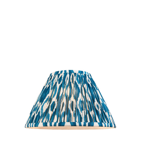 Endon Lighting - 113091 - Endon Lighting 113091 Ikat 1lt Shade Indoor light fitting Marlin blue fabric