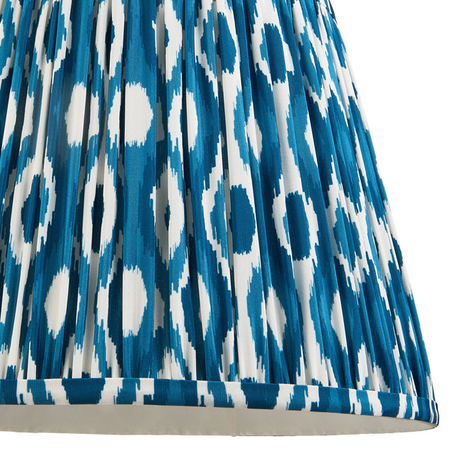 Endon Lighting - 113092 - Endon Lighting 113092 Ikat 1lt Shade Indoor light fitting Marlin blue fabric