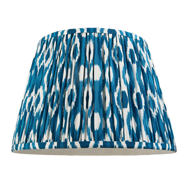 Endon Lighting - 113092 - Endon Lighting 113092 Ikat 1lt Shade Indoor light fitting Marlin blue fabric