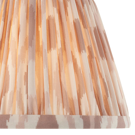 Endon Lighting - 113224 - Endon Lighting 113224 Ikat 1lt Shade Indoor light fitting Neutral print fabric