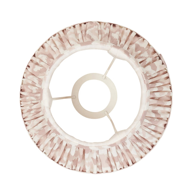 Endon Lighting - 113224 - Endon Lighting 113224 Ikat 1lt Shade Indoor light fitting Neutral print fabric