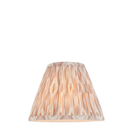 Endon Lighting - 113225 - Endon Lighting 113225 Ikat 1lt Shade Indoor light fitting Neutral print fabric