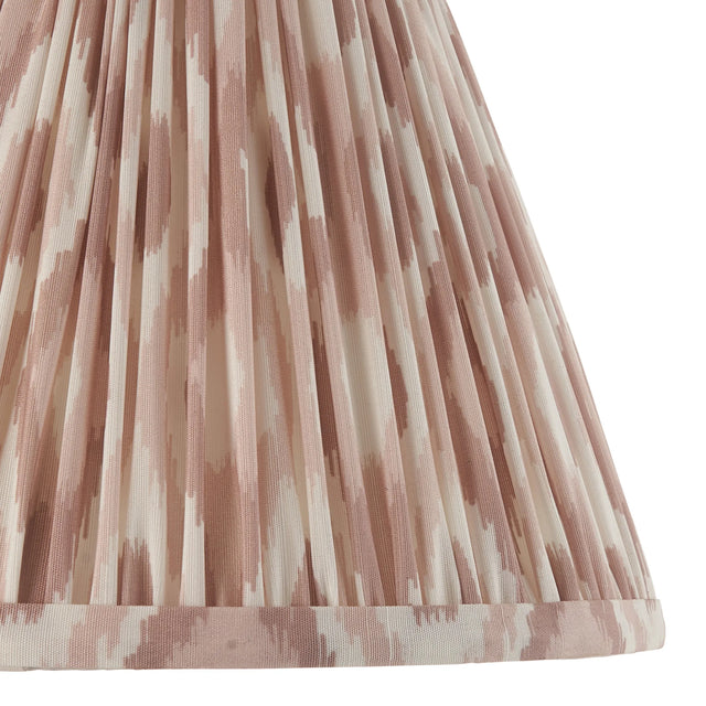 Endon Lighting - 113225 - Endon Lighting 113225 Ikat 1lt Shade Indoor light fitting Neutral print fabric