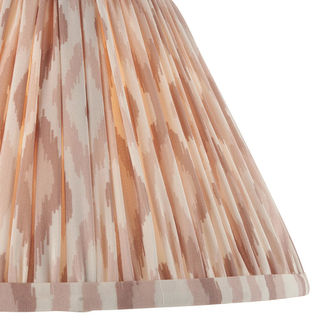 Endon Lighting - 113226 - Endon Lighting 113226 Ikat 1lt Shade Indoor light fitting Neutral print fabric