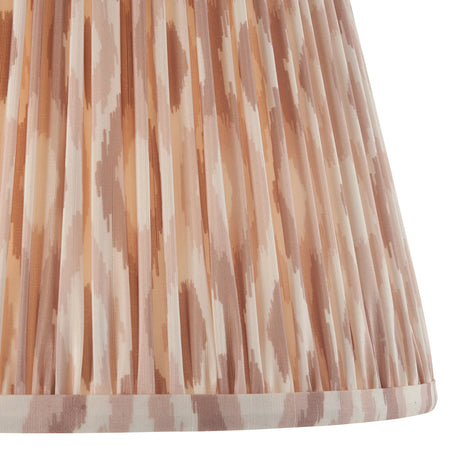 Endon Lighting - 113227 - Endon Lighting 113227 Ikat 1lt Shade Indoor light fitting Neutral print fabric