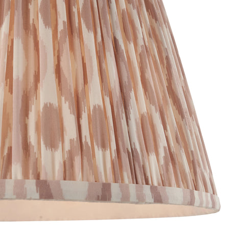 Endon Lighting - 113228 - Endon Lighting 113228 Ikat 1lt Shade Indoor light fitting Neutral print fabric