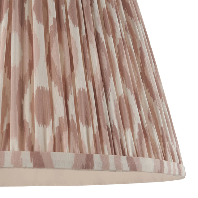 Endon Lighting - 113228 - Endon Lighting 113228 Ikat 1lt Shade Indoor light fitting Neutral print fabric