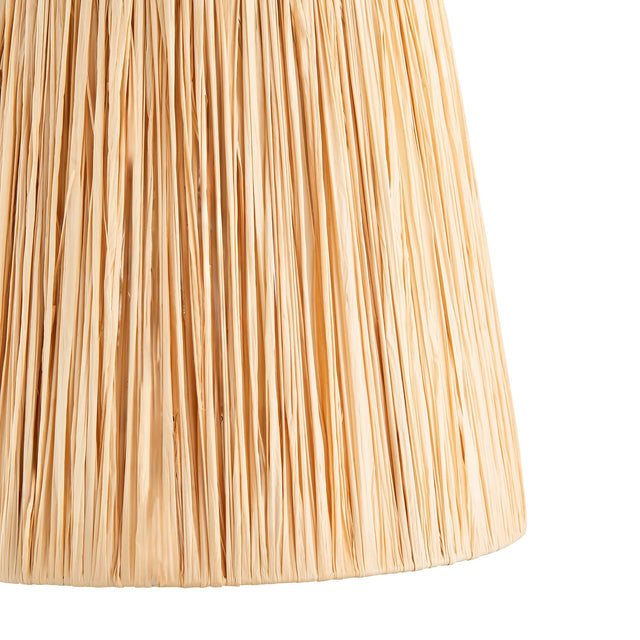 Endon Lighting - 113455 - Endon Lighting 113455 Raffia 1lt Shade Indoor light fitting Natural raffia & matt black