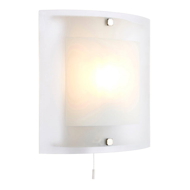 Endon Lighting - 143-WB - Endon Lighting 143-WB Blake Indoor Wall Light Clear/frosted glass & chrome plate Dimmable