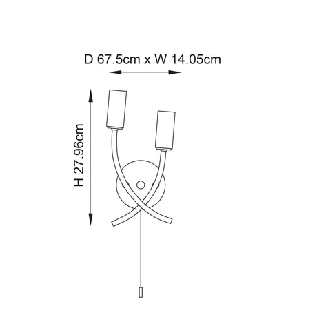 Endon Lighting - 146-2CH - Wall Lights